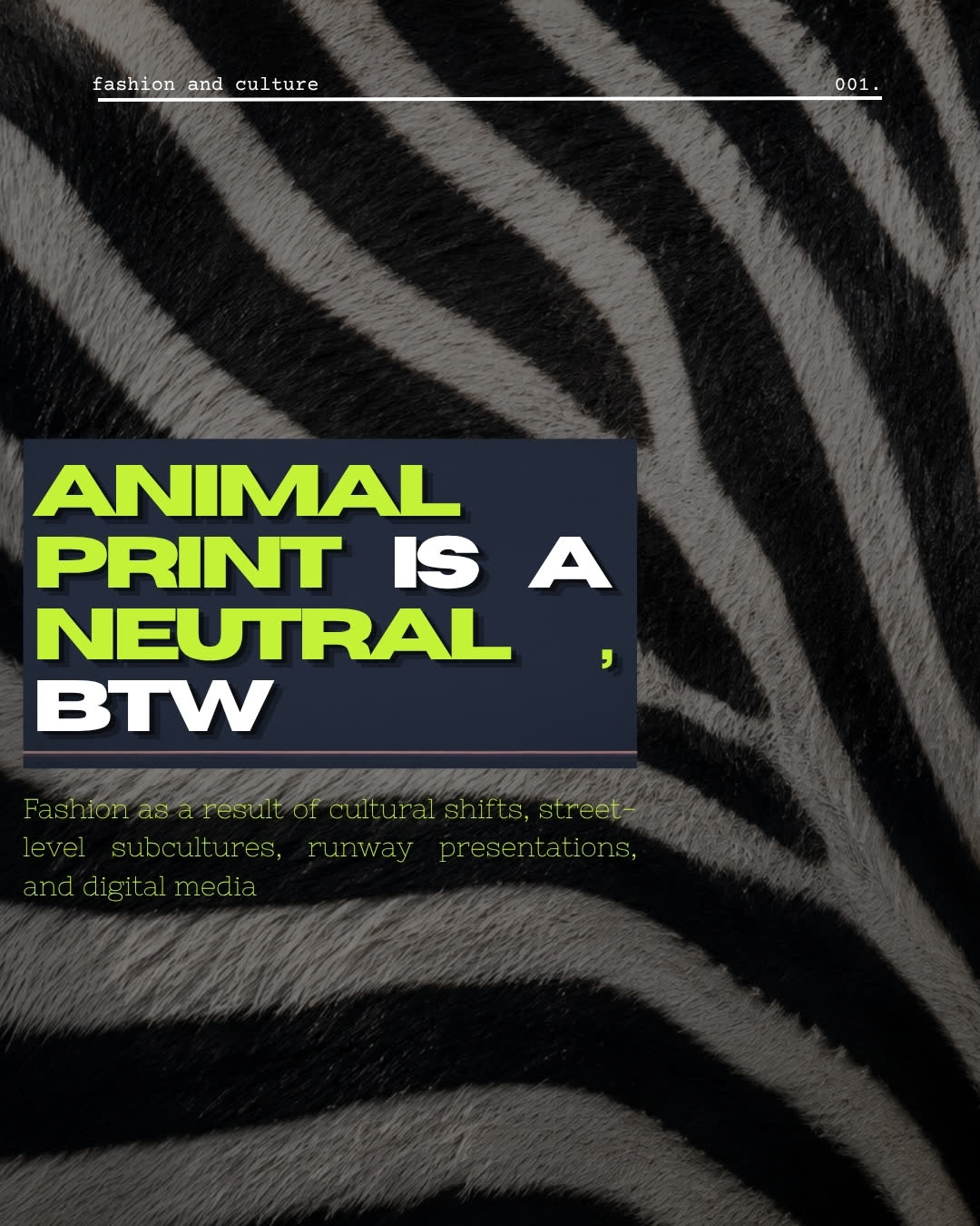 Animal print is a neutral, btw, carousel cover