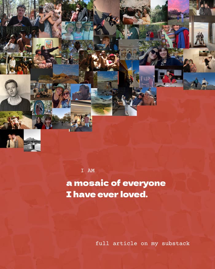 I am a mosaic of everyone I have ever loved, essay cover